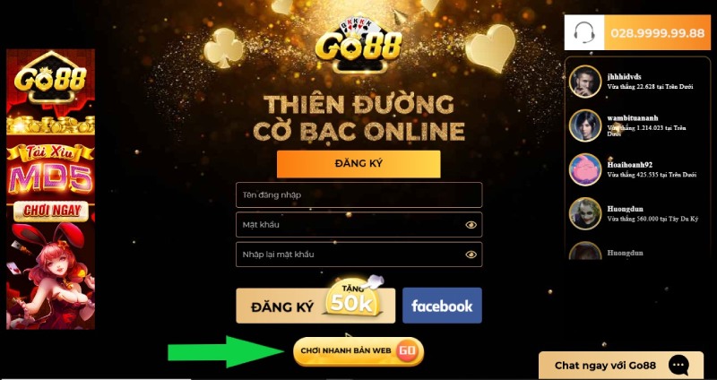 Hướng dẫn các bước đăng ký Go88 dễ hiểu cho cược thủ